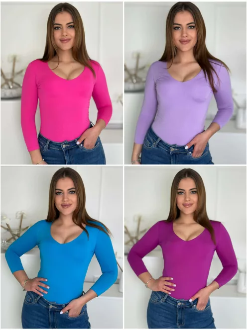 Top subțire și elastic din lycra