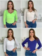Top subțire și elastic din lycra