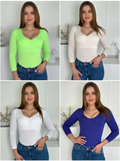 Top subțire și elastic din lycra