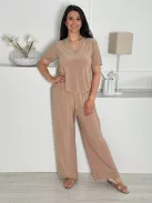 Compleu cu aspect de mătase rece