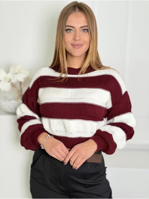 Pulover tricotat moale și gros