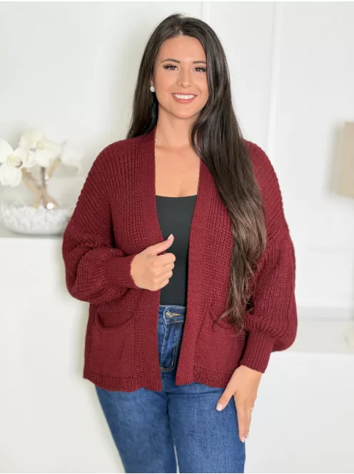Cardigan tricotat cu buzunare