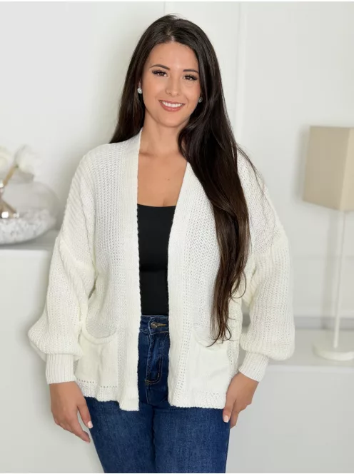 Cardigan tricotat cu buzunare