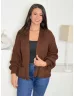 Cardigan tricotat cu buzunare