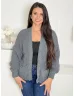 Cardigan tricotat cu buzunare