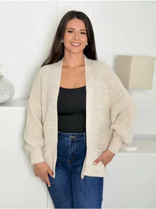 Cardigan tricotat cu buzunare