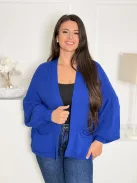 Cardigan tricotat cu buzunare