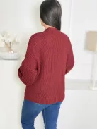 Cardigan tricotat cu buzunare