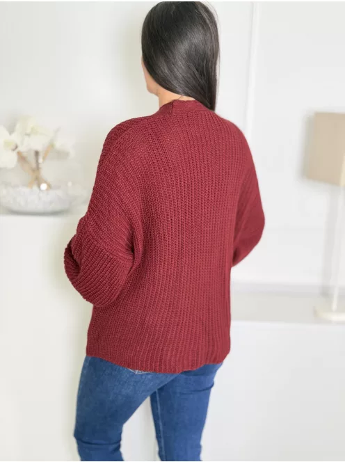 Cardigan tricotat cu buzunare