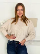Bluză tricotată cu fundă