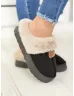 Papuci de stradă cu aspect de piele întoarsă