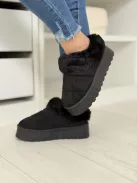 Papuci de stradă cu aspect de piele întoarsă