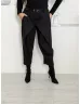 Pantaloni de iarnă cu nasturi și curea